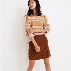 Madewell Corduroy Quilted Skirt
